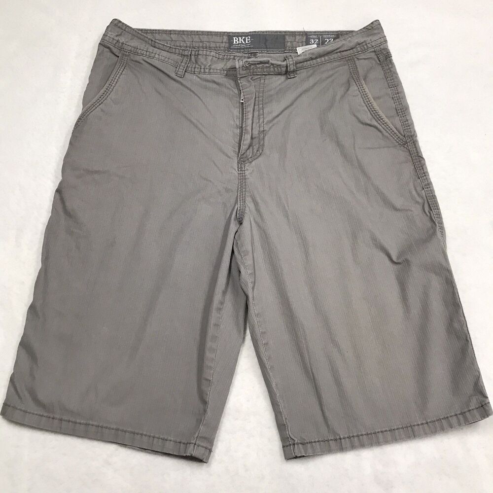 Buckle BKE Albert Shorts Men 32 Gray Standard Fit Skate Beach *Needs Button